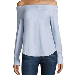 SOLD | Auriana stretch cotton off the shoulder top